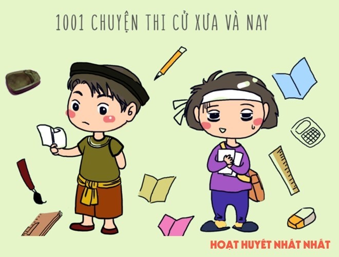 Nỗ lực vượt qua các kỳ thi là mong muốn chung của học trò mọi thế hệ trong  chuyện thi cử xưa và nay.